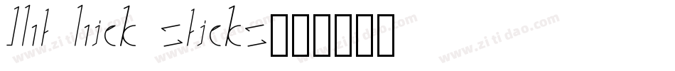 LHF Hick Sticks字体转换